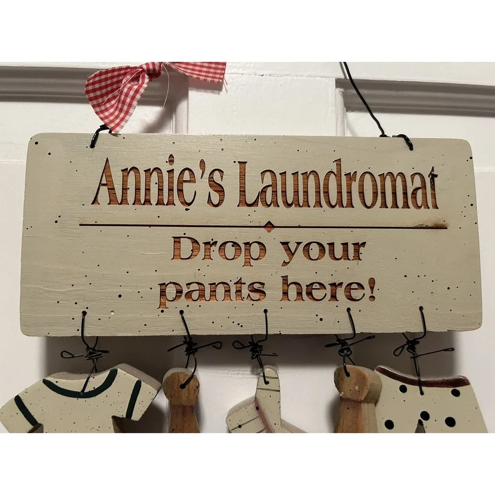 Annie's Laundromat Sign 